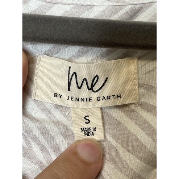 Me by Jennie Garth Tank Top Womens Small Geometric Print Tie Front Sleeveless - Picture 5 of 8